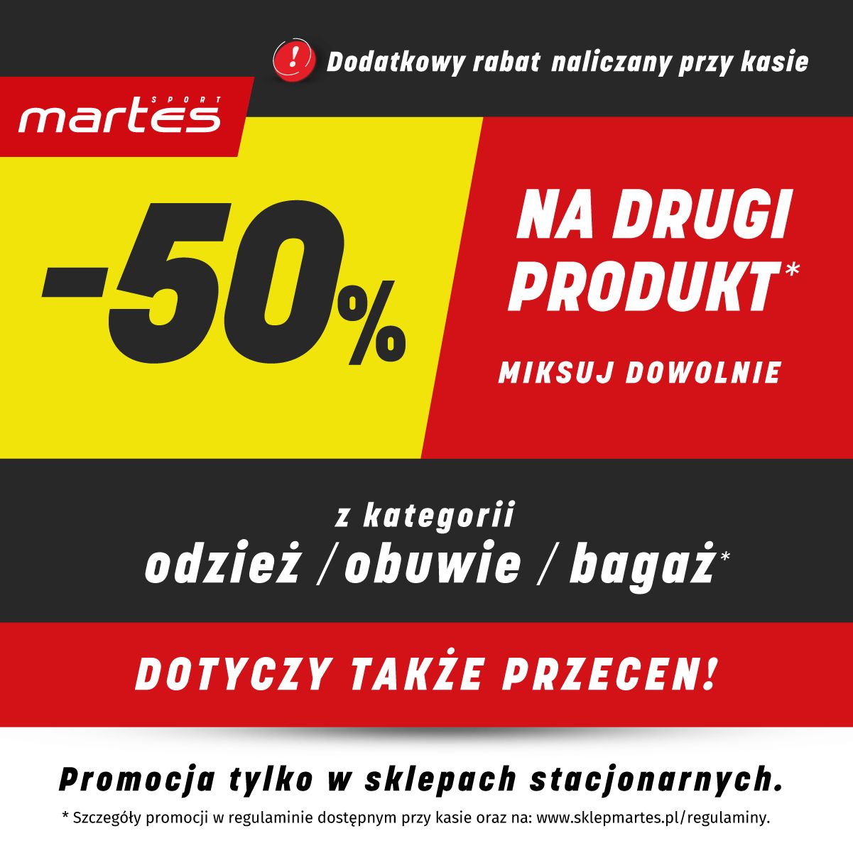 Promocja -50% na drugi produkt