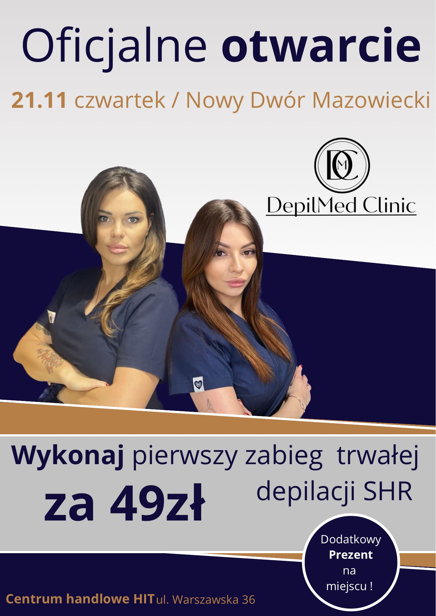 21 listopada - otwarcie gabinetu DepilMed Clinic